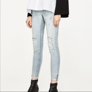 Zara Mid Rise Skinny Jeans